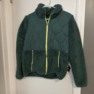 Free Country Sierra Butter pile hybrid zip up jacket Women's Medium (024)